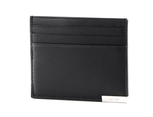 Calvin Klein Modern Plaque Cardholder 6CC CK Black