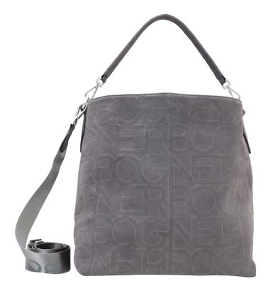 Bogner Tenna Velluto Jessi Hobo Bag L Grey