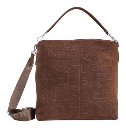 Bogner Tenna Velluto Jessi Hobo Bag L Dark Brown