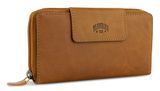KLONDIKE 1896 Rush Sheila Lady Zip Wallet Cognac