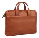 LEONHARD HEYDEN Hamburg Zipped Briefcase 1 Compartment S Cognac