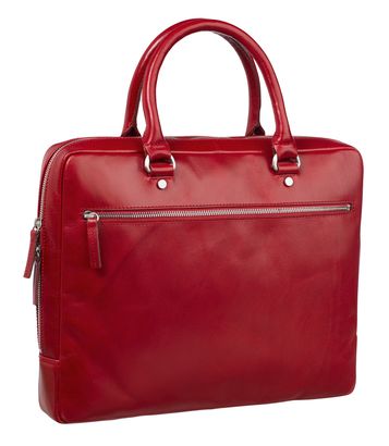 LEONHARD HEYDEN Cambridge Zipped Briefcase 1 Compartment Red