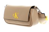 Calvin Klein CKJ Sleek EW Flap Convertible Shoulder Bag 20 Solid Travertine