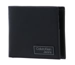 Calvin Klein CKJ Logo Plaque Bifold With Coin Black Calvin Klein CKJ Logo Plaque Bifold With Coin Black