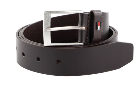 TOMMY HILFIGER Adan Leather Belt 3.5 W80 Testa Di Moro