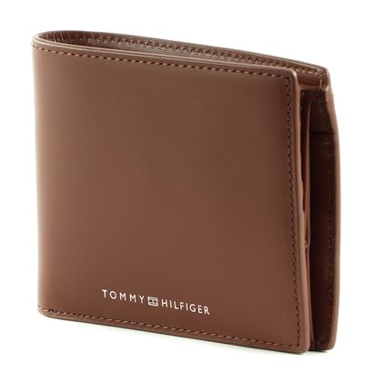 TOMMY HILFIGER TH Modern Leather CC and Coin Wallet Tan