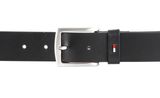 TOMMY HILFIGER Denton Leather Belt 3.5 W105 Black TOMMY HILFIGER Denton Leather Belt 3.5 W105 Black