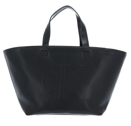 Calvin Klein CKJ Sculpted Shopper 27 Pipping Black