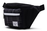 Herschel Seventeen Hip Pack Black / Grayscale Plaid Herschel Seventeen Hip Pack Black / Grayscale Plaid