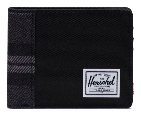 Herschel Roy RFID Wallet Black / Grayscale Plaid