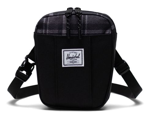 Herschel Cruz Crossbody Black / Grayscale Plaid