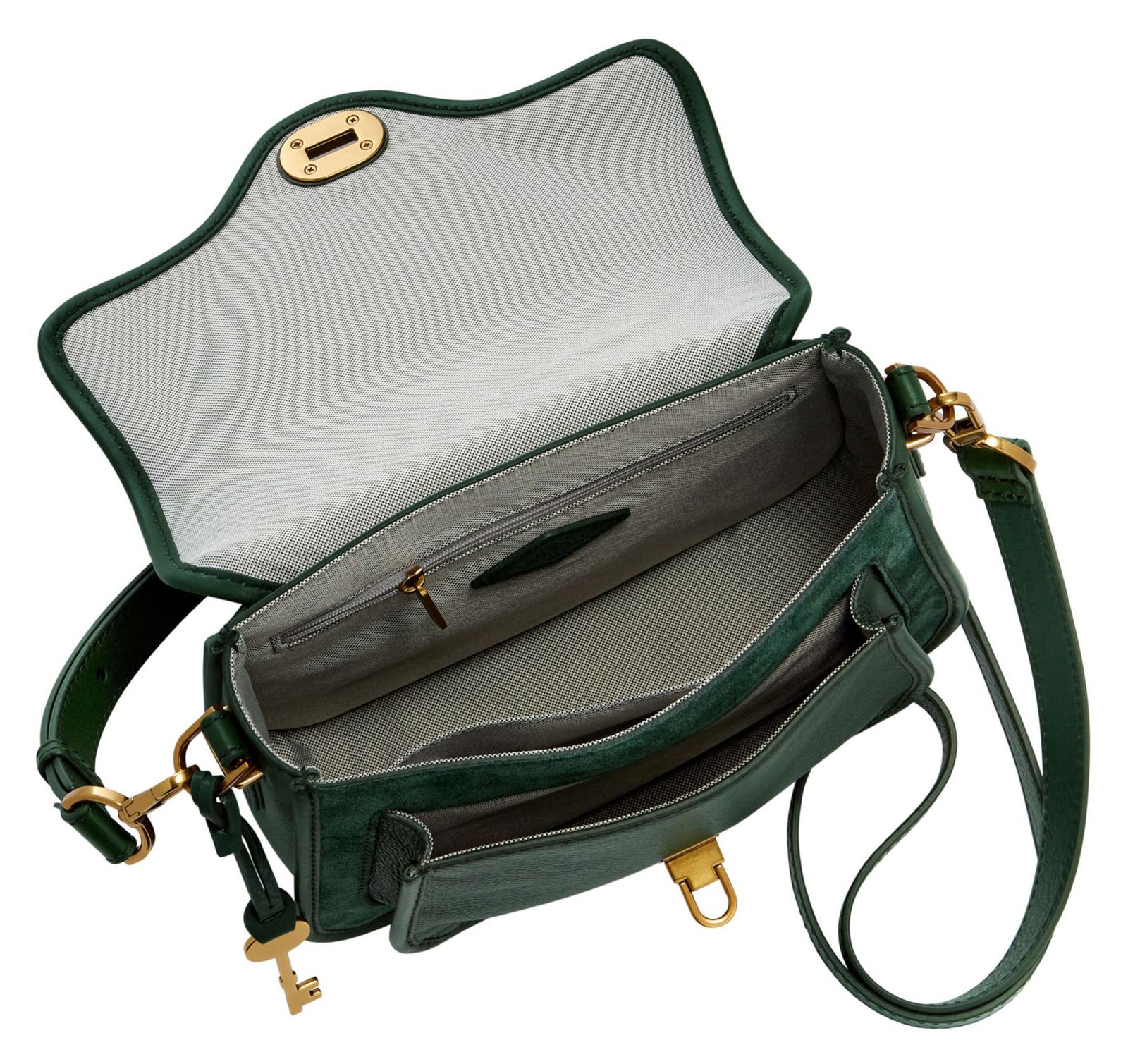 FOSSIL cross body bag Heritage Top Handle Crossbody Bag Pine Green