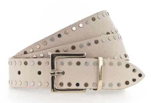 Tamaris Leather Belt W105 Dark Vanilla