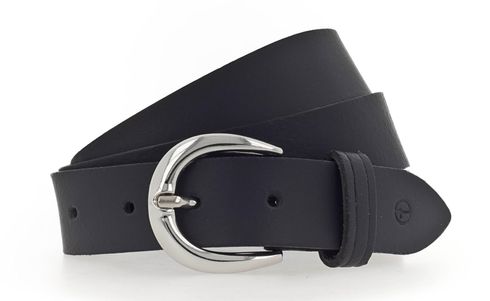 Tamaris Leather Belt W90 Nightblue