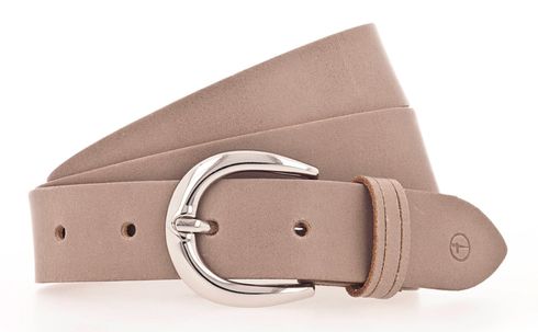 Tamaris Leather Belt W115 Gray Taupe