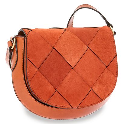 THE BRIDGE Bettina Intreccio Crossbody Bag S Rust / Oro