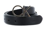 Calvin Klein Re-Lock CK Logo Belt 30MM W130 CK Black