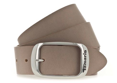 Tamaris Leather Belt W105 Grey Taupe