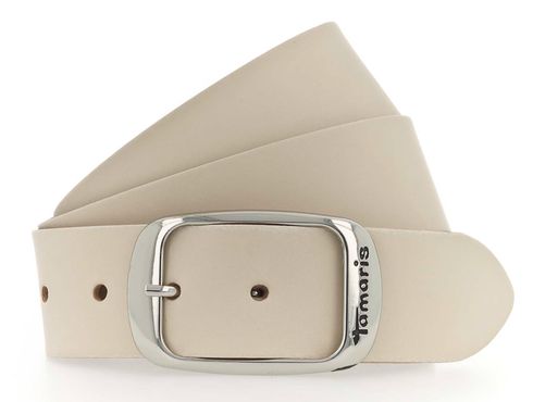 Tamaris Leather Belt W95 Light Beige