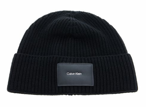 Calvin Klein CK Patch Beanie CK Black