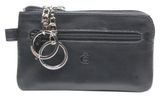 Esquire Logo Key Case with Zip Black