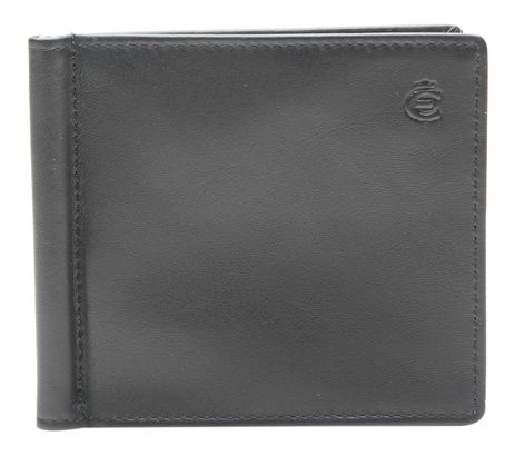 Esquire Logo Money Clip Wallet Black