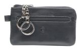 Esquire Logo Key Case with Zip Black