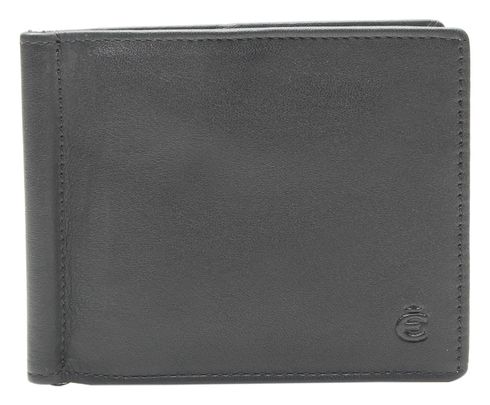 Esquire Logo Money Clip Wallet Black