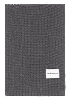 Marc O'Polo Knitted Scarf Graphite Grey Melange