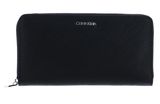 Calvin Klein CK Elevated Zip Around Wallet Saffiano L CK Black