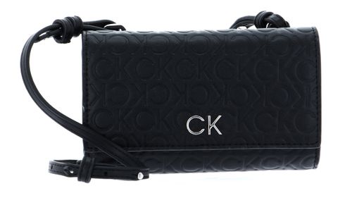 Calvin Klein Re-Lock Embossed Mono Mini Bag CK Black