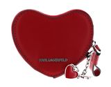 KARL LAGERFELD Interstellar Roller Derby Valentine Heart Coin Purse Red KARL LAGERFELD Interstellar Roller Derby Valentine Heart Coin Purse Red