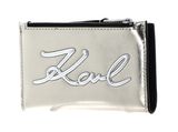 KARL LAGERFELD Interstellar Roller Derby K / Signature Zip Card Holder Metallic Gold KARL LAGERFELD Interstellar Roller Derby K / Signature Zip Card Holder Metallic Gold