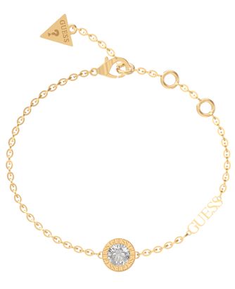 GUESS Color My Day Clear Charm Bracelet S Gold