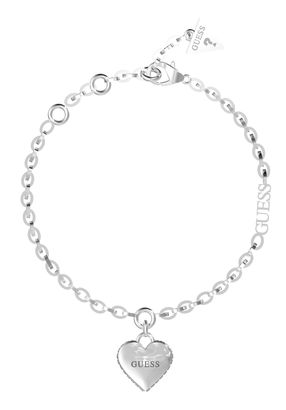 GUESS Falling in Love Heart Bracelet Silver