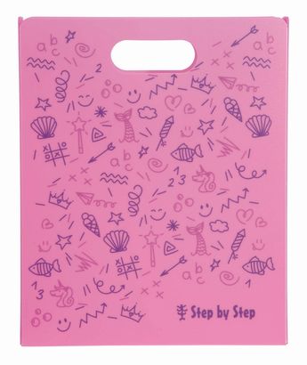 Step by Step Folder Box With Carrying Handle Pink