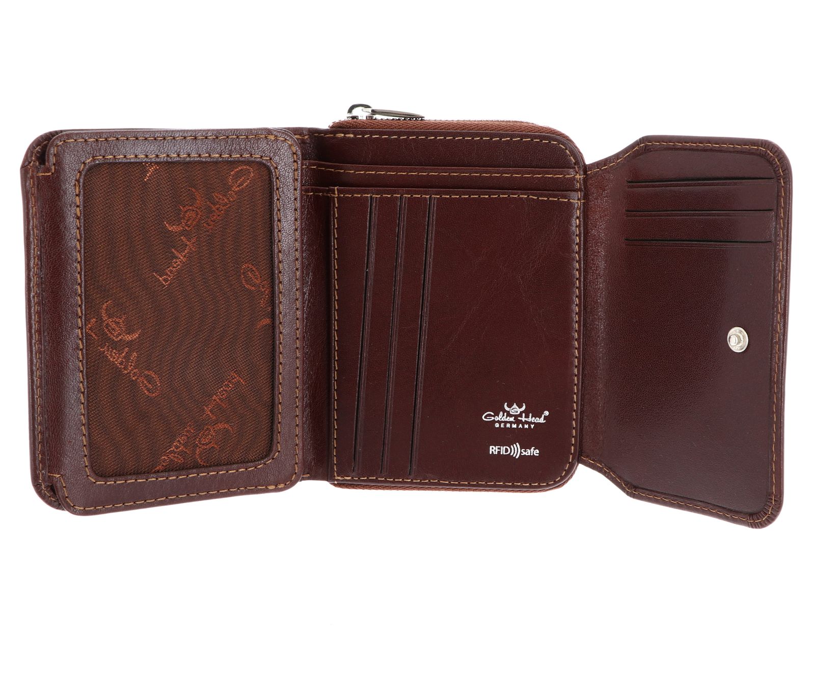 Hexagona Borsa In Pelle Portafoglio Da Viaggio - Accessorio Moda Donna