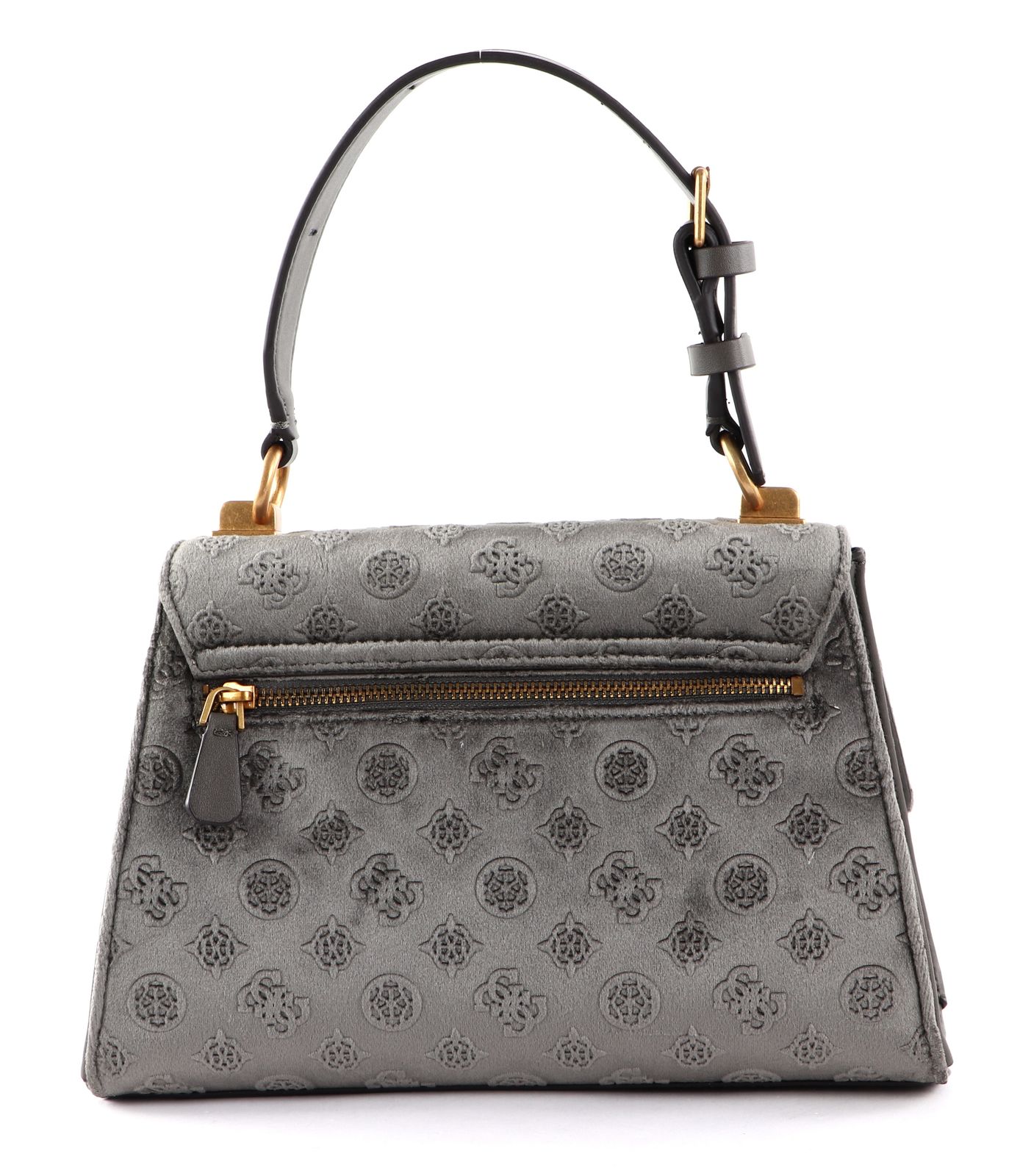 GUESS Stephi Top Handle Flap Bag Charcoal modeherz