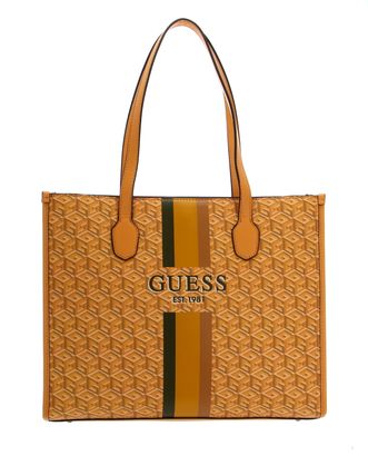 GUESS Silvana Tote Yellow Logo