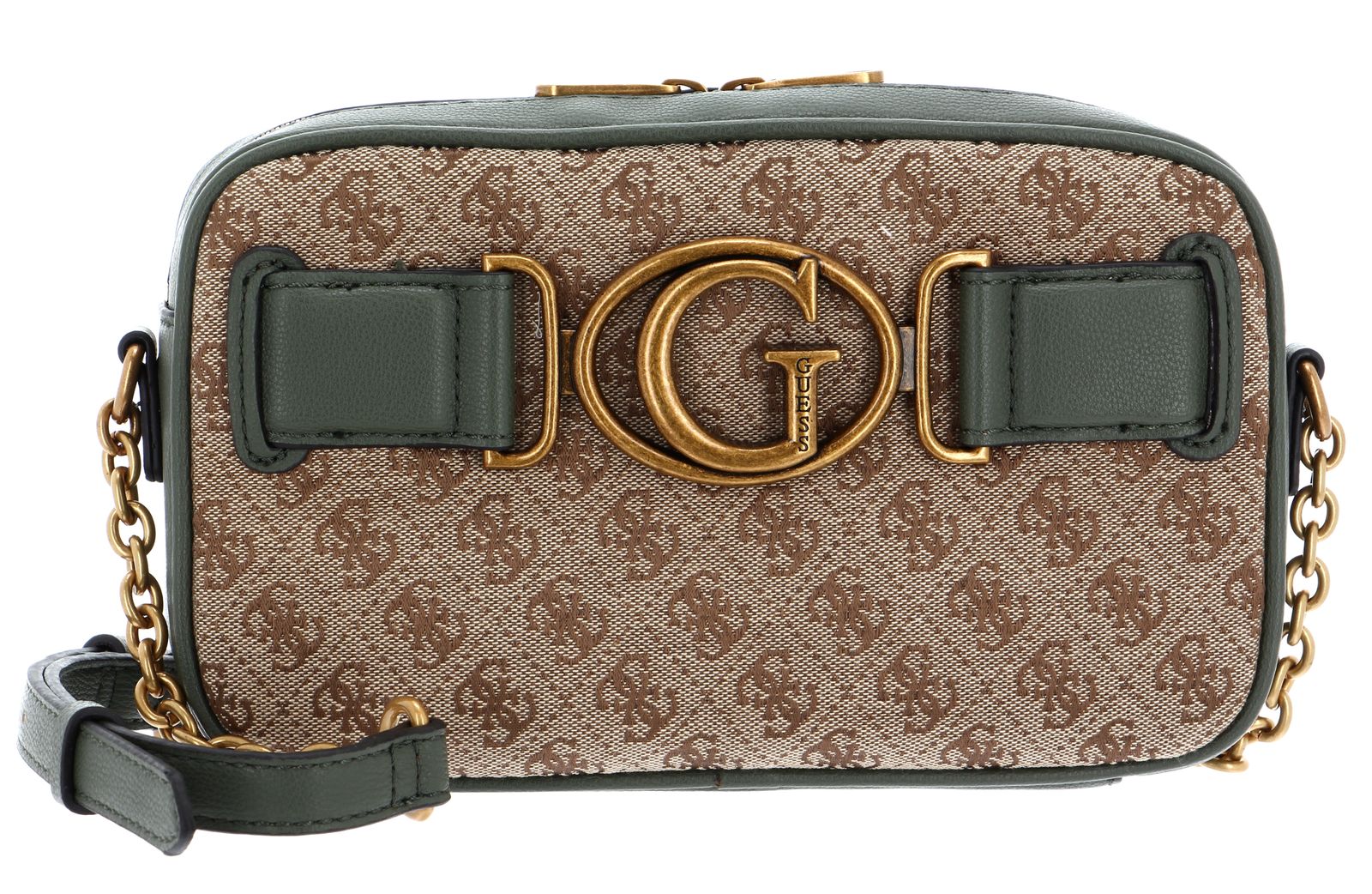 GUESS Aviana Crossbody Camera Bag Latte / Olive modeherz