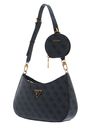 GUESS Alexie Top Zip Shoulder Bag Coal Logo GUESS Alexie Top Zip Shoulder Bag Coal Logo