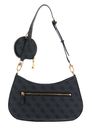 GUESS Alexie Top Zip Shoulder Bag Coal Logo GUESS Alexie Top Zip Shoulder Bag Coal Logo