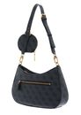 GUESS Alexie Top Zip Shoulder Bag Coal Logo GUESS Alexie Top Zip Shoulder Bag Coal Logo