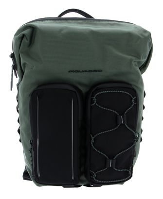 PIQUADRO Mick Computer Backpack With LED Light Verde Oliva