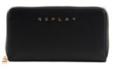 REPLAY Zip Around Wallet Black