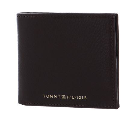 TOMMY HILFIGER TH Premium Leather Mini CC Wallet Cognac