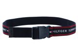TOMMY HILFIGER Plaque Webbing Belt Kids W80 Blue