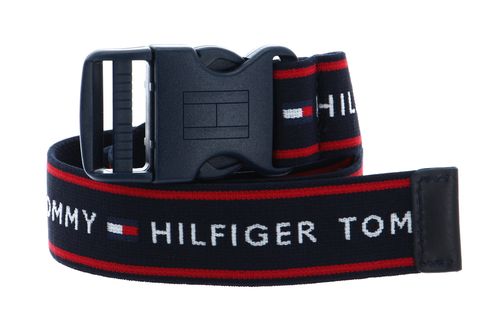 TOMMY HILFIGER Plaque Webbing Belt Kids W90 Blue