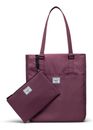 Herschel Recycled Flight Satin Tote Rose Brown Herschel Recycled Flight Satin Tote Rose Brown