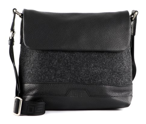 JOST Farum Shoulderbag with Flap Black